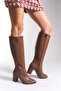 Women's Below-The-Knee Boots 0012500 Tan Skin