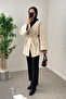 V-Neck Cashmere Coat 0013 - Ecru - 4