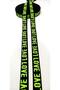 Black Neon Green Love Written Rubber Strip - 4