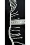 Transparent Beaded Fringe Ribbon on White Satin (5.5 cm) - 6