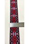 Black Claret Red Rug Pattern Ethnic Stripe - 4