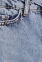 Women's Regular Fit Classic Cut Baggy Cotton Wide Leg Light Blue Jeans - 6