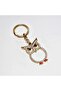 Keychain Bag Accessory Stoned Owl Figure Keychain Accessory Gold-Silver