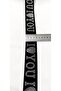 Special Black Silver Love Stone Embroidered Ribbon - 4