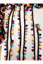 Black Edge Colorful Pompom Strip - 5