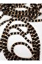 Black Grosgrain Gold Metal Chain Ribbon