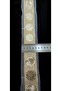 GOLD SILVERY PUL PAYET STRIP ON WHITE TULE - 5