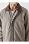 Özmarka New Season Beige Velvet Collar Men's Jacket - 3