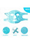 Therapy Gel Face Mask Cold and Hot Beaded Adjustable Mask (Blue) () - 5