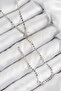 Brass Zircon Stone Crushed Chain Starfish Model Silver Color Y Necklace -
