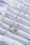 316L Steel Chain Silver Color Zircon Stone Minimal Daisy Figured Tarot Necklace - - 2