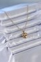 316L Steel Gold Color Zircon Detail Heart Model Women's Necklace - - 2