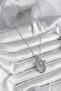 316L Steel Silver Color Zircon Stone Drop Model Women's Necklace - - 2