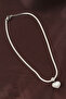 316L Steel Italian Chain Heart Necklace - - 2