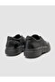 Genuine Leather Fur Black Men's Sports Shoes - 2