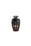 Portable speaker with ambient light, rustic design with lantern/flame