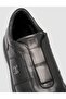 Genuine Leather Fur Black Men's Sports Shoes - 5
