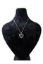 Women's Green Sparkling Shiny Heart Necklace - 2