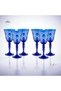 Crystal Decor Colorful Set of 6 Glasses, Water Glasses, Soft Drink Glasses - 3