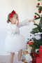 Baby Girl Kids Dress Long Sleeve Tulle Tutu Special Occasion Party Birthday Princess Silvery Christmas Dress - 5