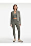 High Waist Slim Fit Sports Leggings with Stitching Detail