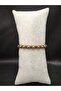 Special Design Magnetized Gold Color Natural Stone Hematite Bracelet Prayer Beads - 2