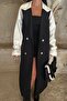 Neria Double Color Trench Coat with Belted Sleeves Tns-3922 - 2
