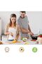 Vegetable Chopper Manual Food Chopper with Container, Hand Pull String Veggie Cutter