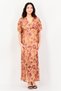 Women Floral Print Maxi Dress, Multicolor