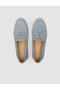 Renavex Monamae 100% Genuine Leather Blue Suede Women's Casual Boat Shoes - 4