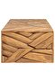 Coffee Table Erosion Solid Teak Wood 110x35x38 cm - 2