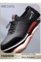 Men's Sneakers, Lightweight Outdoor Leather Sports Shoes for Men, Classic Lace Up Running Shoes, Com - 7