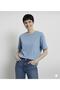 3-Pack Plain Basic Crew Neck Knitted T-Shirt - 5