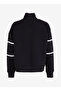 High Collar Printed Black Women's Sweatshirt 251 Lcf 241007 Grace Black - 2