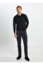 Altınyıldız Classics Crewneck Standard Black سترة رجالية ACE492510288 триكو ركوب الدراجات الرقبة - 2