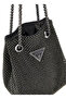 Women's Vegan Black Shoulder Bag - 2