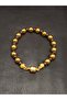 Special Design Magnetized Gold Color Natural Stone Hematite Bracelet Prayer Beads - 4