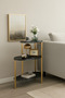 Oval End Table with 3-Tier Storage Shelf