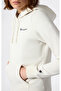 Hooded Sweatshirt Women's White Sweatshirt - 118403-Ww056 - 3