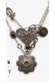 2-Piece Heart Medallion Necklace Set Zra Brand Model Necklace Set - 3