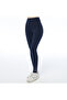 Women's Stone Printed Knitted Navy Blue Leggings (with Plus Size Option)