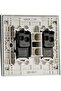 KB32R_1_AS Vivace Silver - 1-way plate switch 2 gang - 16AX - Silver - 3