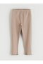 Özmarka New Season Brown Slim Fit Camisole Baby Girl Jogger Sweatpants - 3