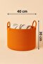 Clover Special Cotton-Handled Jute Blanket Basket Straw Toy Basket Jute Laundry Basket 40-30 - 3