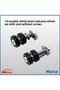 1. Quality 6 Pieces with Caster + 6 Pieces Without Caster Metal Glass Balcony Caster Set - 4