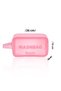 Transparent Travel Makeup Bag - Travel, Cosmetic and Makeup Bag Medium Size Pink Washbag - 3