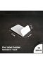 10 Pcs Pvc White Label Holder Stand Backward Facing, Label Holder Apparatus Paper Holder, Display Rack Label Holder
