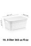 Decorative Pyramid Storage Box with Lid and Holes - Closet Organizer Organizer 10.8 Lt White - 5