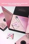 Blush and Highlighter Palette + Brush Set Dual Cheek Beam Set (01 Pure Pink) - 2