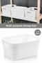 1 Piece Decorative Pyramid Storage Box - Closet Interior Organizer Organizer Box 3.8 Liters White